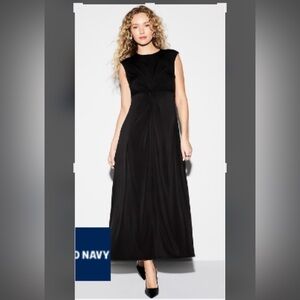 Old Navy Black Sleeveless Maxi Dress